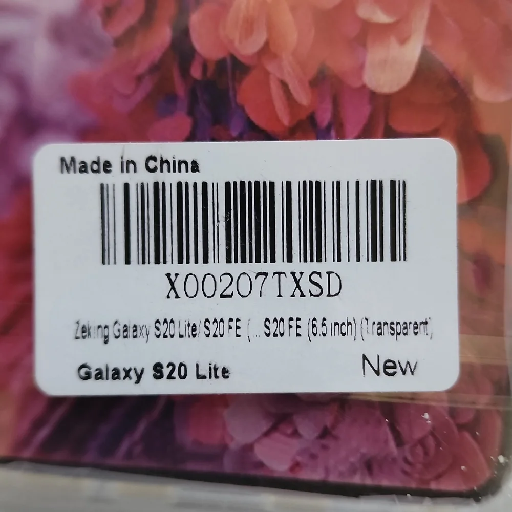 Samsung Galaxy S20 FE, 6.5, New Phone Case, Transparent Color